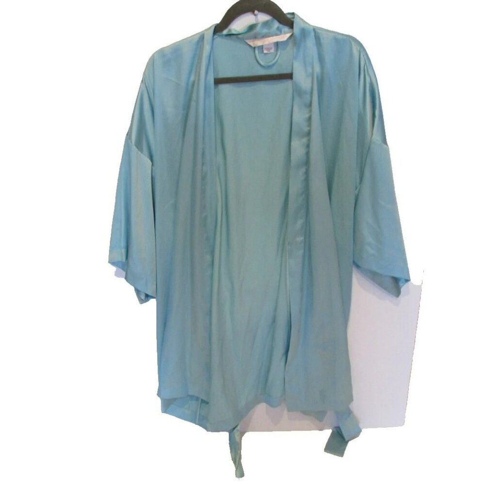 Victoria’s Secret Satin Robe Periwinkle Bridesmaid One Size